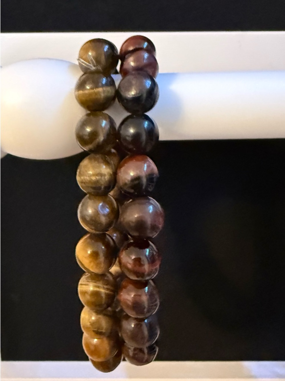 Multicolor Tiger Eye Beaded Stretch Bracelet - Women Jewelry